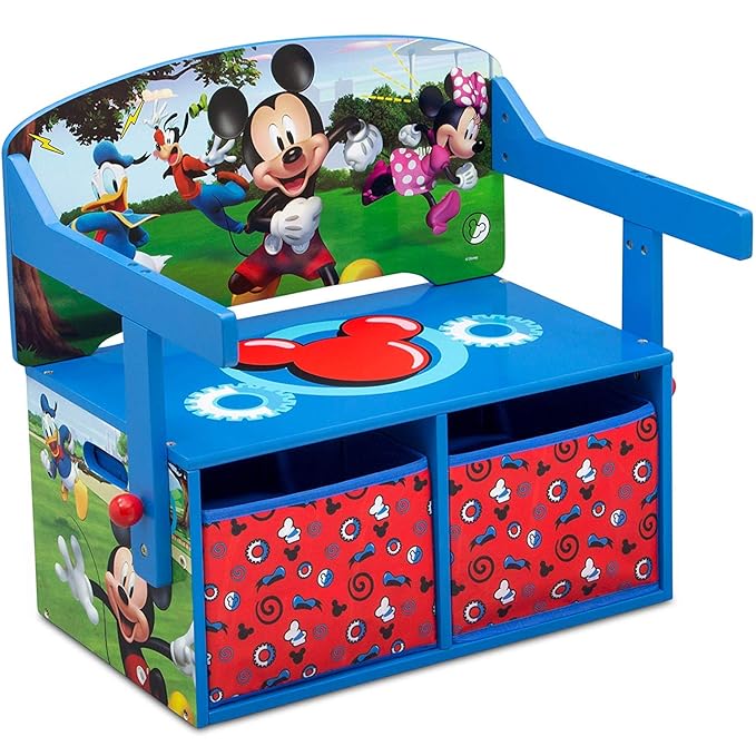 Delta Children Kids Convertible Activity Bench - Greenguard Gold Certified, Disney Mickey Mouse