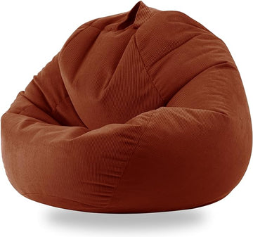 3 Ft Bean Bag Chair Cover (No Filler) Stuffed Animal Storage Bean Bag Cover for Pets Dogs/Cats Bed Corduroy Stuffed for Organizing Plush Toys