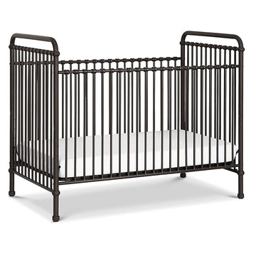 Namesake Abigail 3-in-1 Convertible Metal Crib in Vintage Iron, Greenguard Gold Certified