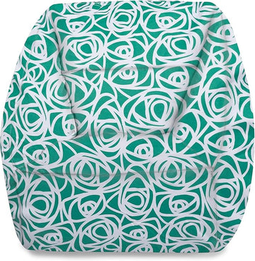 Posh Creations Structured Comfy Bean Bag Chair for Gaming, Reading, and Watching TV, Coronado Chair, Canvas - Roses Mint