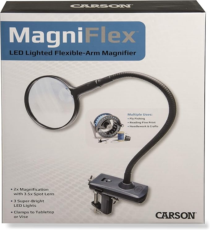 Carson MagniFlex Hands Free Tabletop Mounted Magnifier (CL-65)