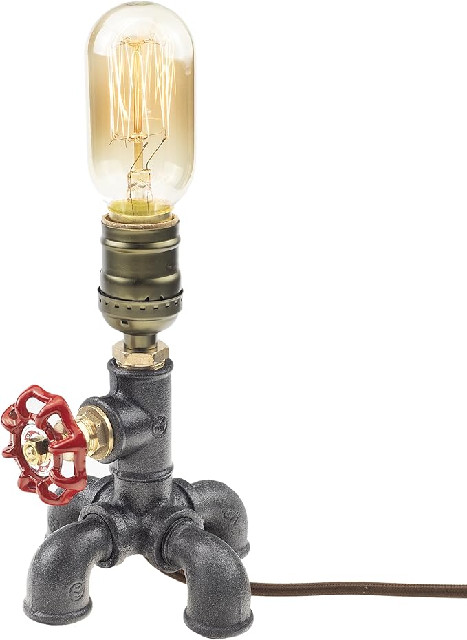 Loft Style Lamp, Squidward, Steam Punk Industrial, Bedside Night Lamp, Metal Body, Table Desk Light with Dimmer, LL-022