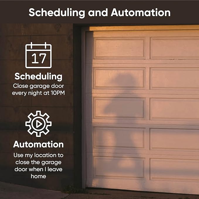 Wyze Smart Garage Door Opener w/built-in HD Video, Remotely Control Garage Door, 1080p HD Video w/Color Night Vision, Two-Way Audio