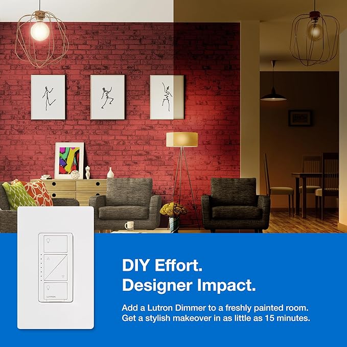 Lutron Caseta Original Smart Dimmer Switch Kit, 2 Dimmer Switches, 2 Wall Plates, 2 Remotes, 2 Pedestals, and Smart Hub, Works with Alexa, Apple Home, Google Home, 3Way, 150W, No Neutral, P-BDG-PKG2W