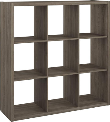 ClosetMaid 9 Cube Open Back Storage, Graphite Gray