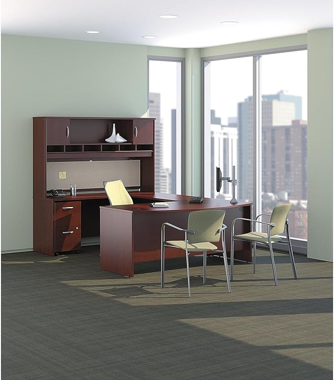 Bush Business Furniture Series C Collection 48W Return Bridge in Mahogany