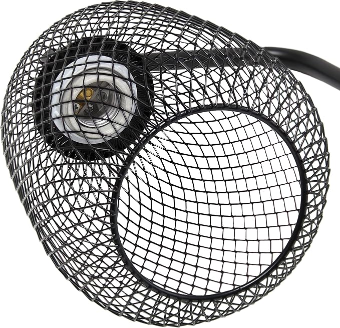 Elegant Designs LD1060-BLK Mesh Wire Table Lamp, Matte Black