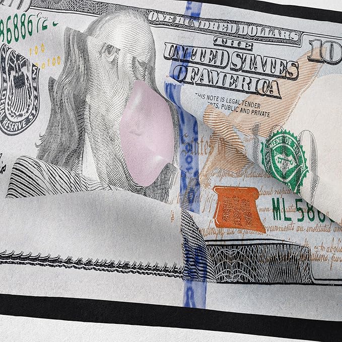 Tailor Shop Money Comforter Sets King Size Money Bedding Sets for Boys Kids Teens Money 100 Dollar Bill Comforter Sets Quilt Set All Season with 1 Comforter 2 Pillowcases……