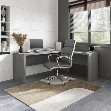 Bush Business Furniture Echo L Shaped Computer Desk, 72W, Modern Gray