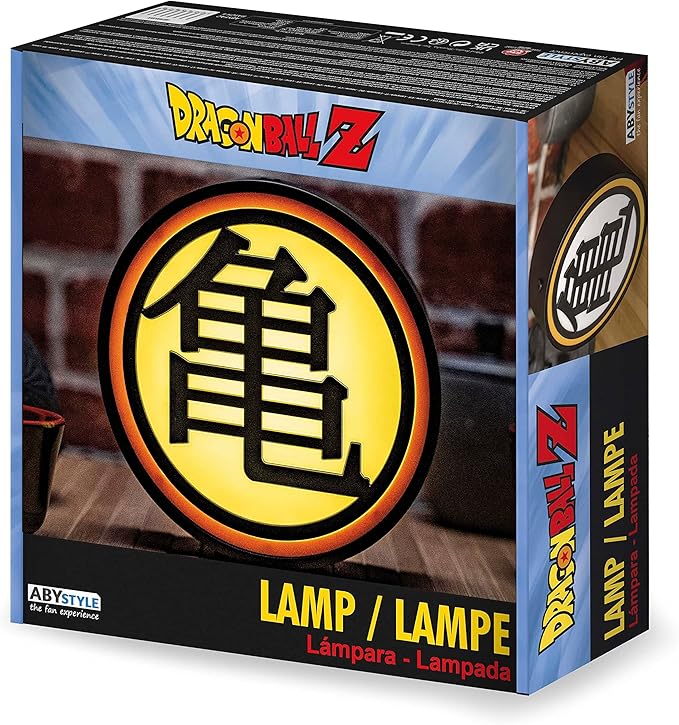ABYSTYLE Dragon Ball Z Kame Symbol Decorative Portable LED Lamp 6.7" x 6.9" x 2.4" Room Office Home Décor Anime Manga Gift