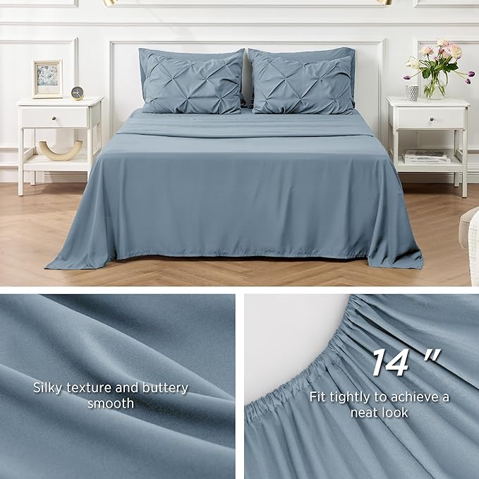 Bedsure Comforter Set Queen - Bed in a Bag Queen 7 Pieces, Bedding Sets Bed Set with Comforter, Sheets, Pillowcases & Shams