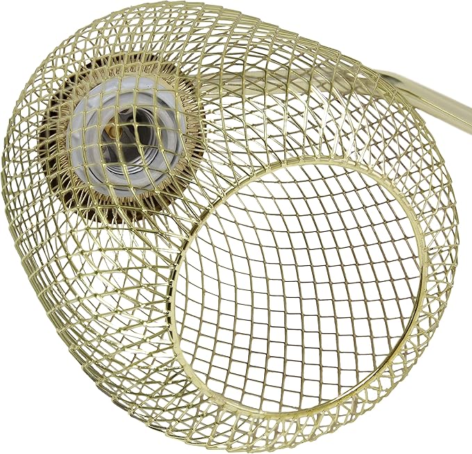Elegant Designs LD1060-GLD Mesh Wire Table Lamp, Gold