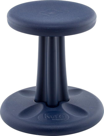 Kore Kids Wobble Chair - Flexible Seating Stool for Classroom & Elementary School, ADD/ADHD - Made in The USA - Age 6-7, Grade 1-2, Dark Blue (14in)