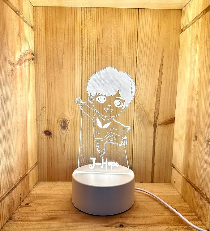 J-Hope Kpop Bangtan Boys LED Night Light Bedroom Desk Lamp - Perfect Holiday Gift, Birthday Gift, Christmas Gift (Novelty Item, Limited Stock)