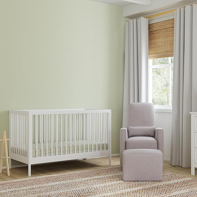 DaVinci Birdie 3-in-1 Convertible Crib, White, Easy Assemble, Greenguard Gold Certified