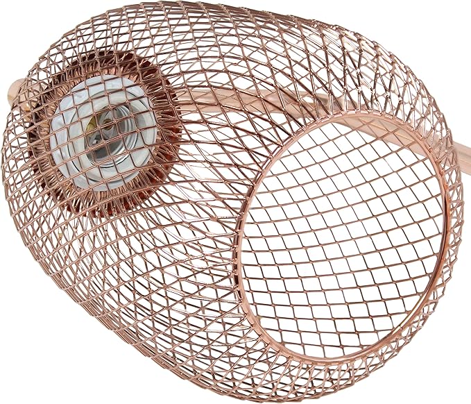 Elegant Designs LD1060-RGD Mesh Wire Table Lamp, Rose Gold