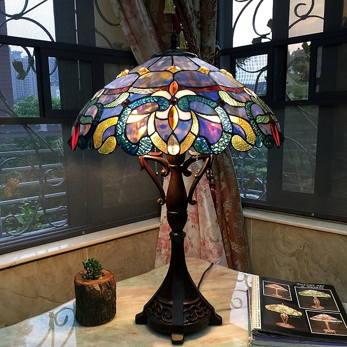 Chloe CH18091PV18-TL2 Nora Table Lamp, One Size, Multicolor
